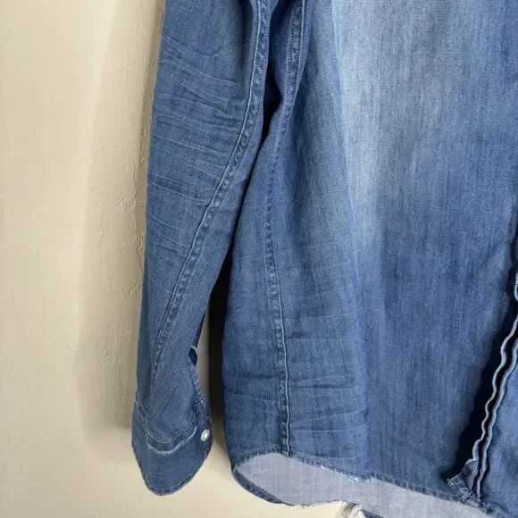 Frank Eileen Denim Button Up Shirt - Picture 5 of 5